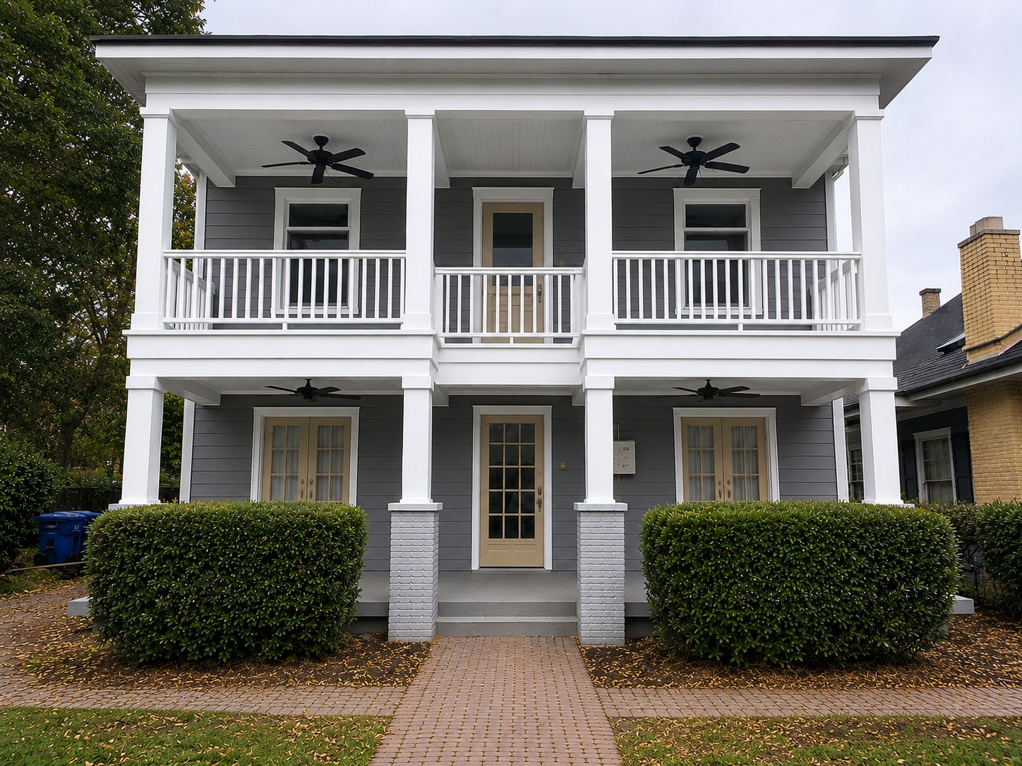 House exterior after porch build