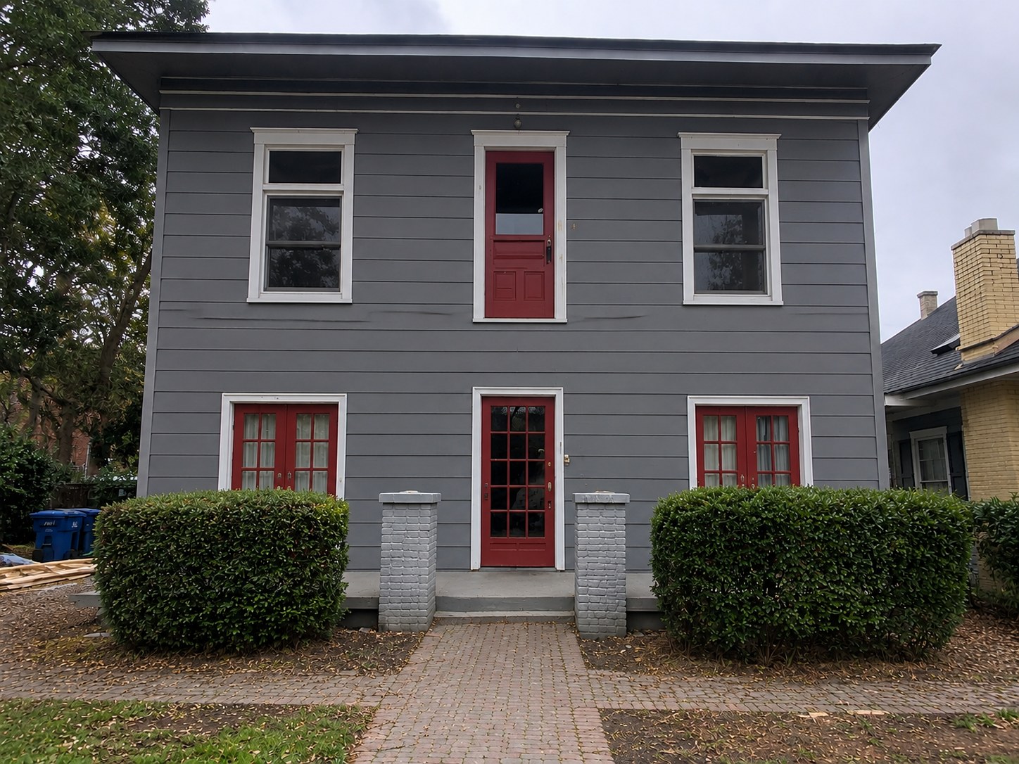 House exterior before porch installation